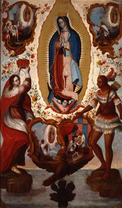 Verdadero retrato de Santa María Virgen de Guadalupe. Josefus de Ribera Argomanis