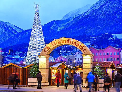 Entrada a un Christkindlmarkt. Innsbruck. Oficina Nacional Austríaca de Turismo.