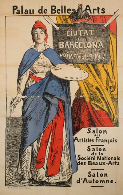 Lucien SimonPalacio de Bellas Artes. Ciudad de Barcelona. Primavera 1917. Salon des Artistes Français