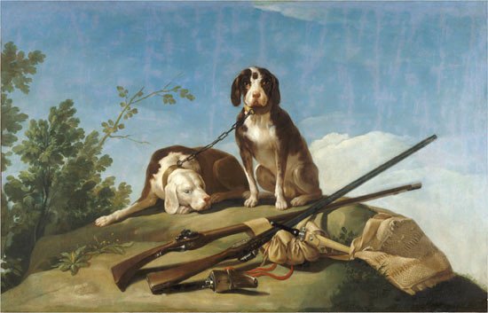 Perros en traílla. Francisco de Goya. Museo Nacional del Prado 