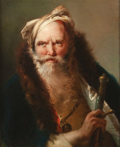 Retrato de anciano con espada. 1768. Giandomenico Tiepolo