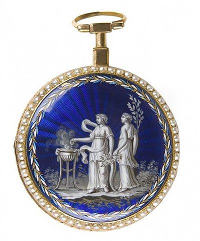 Reloj personal de colgar Monnier & Mussard Ginebra, 1720-1760. Donación Martí Estany, 1936