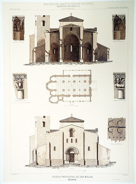 Iglesia parroquial de San Millán. Segovia. Monumentos arquitectónicos de España.