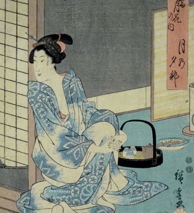 Estampa de Utagawa Hiroshige,h.1952. Museo Nacional de Artes Decorativas