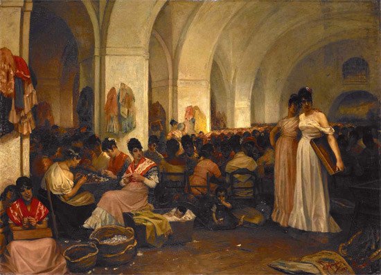 Constantin Meunier, Tobacco Factory in Seville. Royal Museums of Fine Arts of Belgium