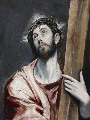El Greco. Cristo con la cruz, 1585.