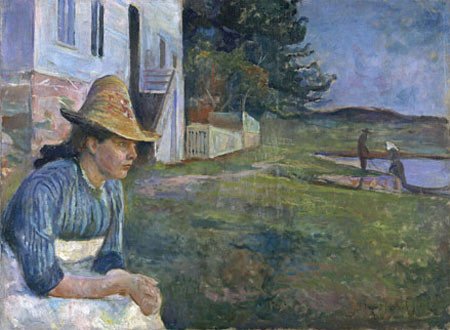 Edvard Munch. Atardecer. 1888