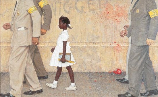 The Problem We All Live With, 1964. Norman Rockwell.