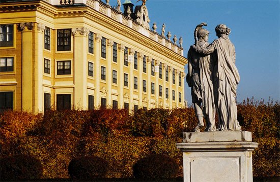 El palacio de Schönbrunn, en otoño. Detalle.  WienTourismus/Maxum