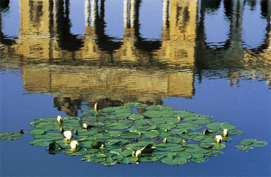 En el agua se reflejan las arcadas de la Glorieta de  Schönbrunn    ©WienTourismus / MAXUM   