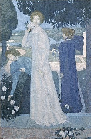 Maurice Denis. Retrato de Yvonne Lerolle en tres aspectos. 1897