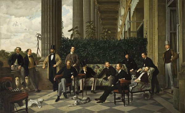 James Tissot. El Círculo de la rue Royale. 1868