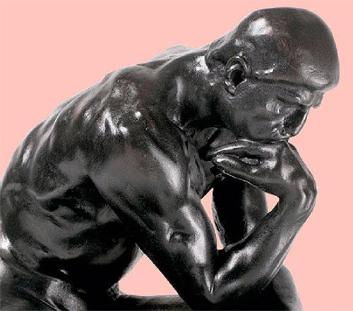 El pensador, de Auguste Rodin, detalle; una de las obras emblemáticas del artista francés, en la exposición de Acapulco. Foto Museo Soumaya./ INAH.