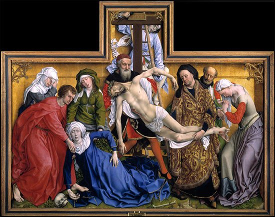 El Descendimiento. Rogier van der Weyden. 1433. Madrid, Museo Nacional del Prado.