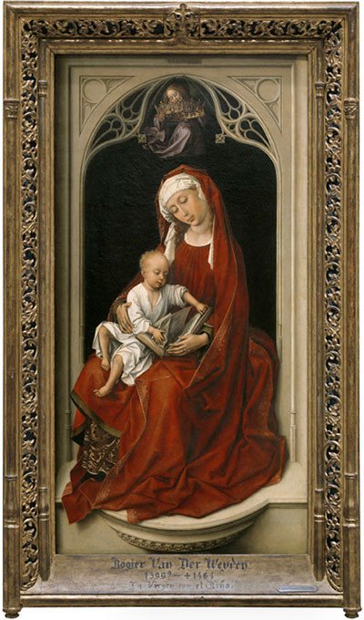 La Virgen con el Niño, llamada la Madonna de Durán. Rogier van der Weyden. Madrid, Museo Nacional del Prado.