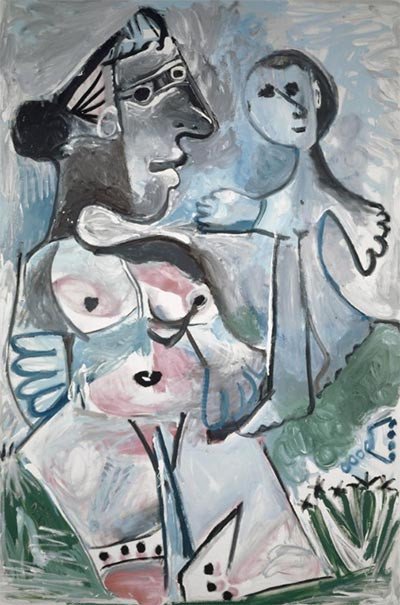 Venus y amor (1967), de Picasso. Kunstmuseum Basel