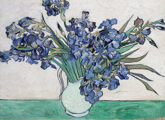 Vincent Van Gogh (1853-1890). Irises (detail), 1890. Oil on canvas.