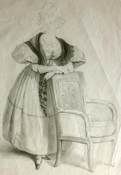 Figura femenina, de Rosario Weiss. Colección Lázaro Galdiano.