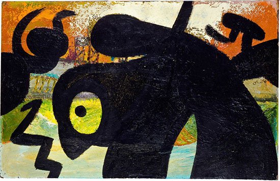 Personnage, oiseaux 1973. Joan Miró.