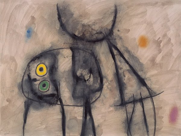 Personajes. Joan Miró. 1960. Colección del Centre Pompidou, París.