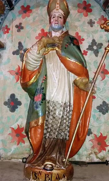 Imagen de san Blas, el patrono de Santa Catalina de Somoza. Fotografía de Guiarte.com