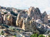 Casas rupestres en Uchisar, Gö...