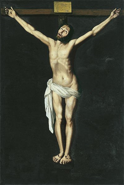 Cristo en la cruz, 1630. Francisco de Zurbarán.