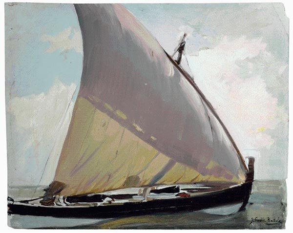 Barcas a la mar (Valencia, 1904), de Sorolla. Museo Sorolla