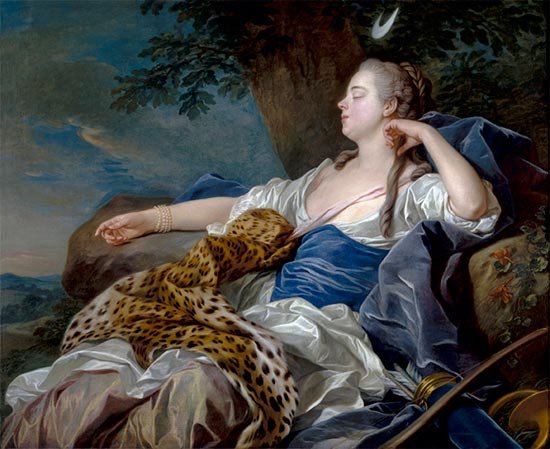 Diana en un paisaje. Louis Michel van Loo. 1739