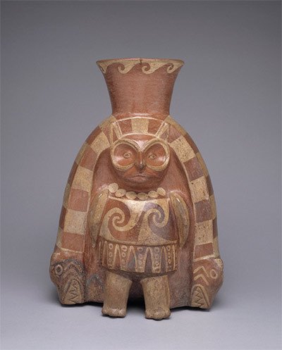 Dios Búho. Mochica. Época Auge (1 d. de C. - 800 d. de C.). Museo Larco, Perú. © Archivo Museo Larco