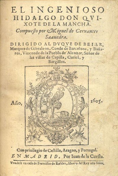 Don Quijote de la Mancha (1605), de Cervantes. Fundación Lázaro Galdiano