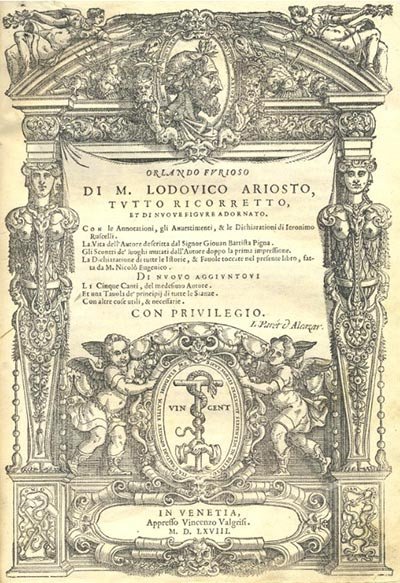 Orlando furioso (1568), de Ariosto. Fundación Lázaro Galdiano.