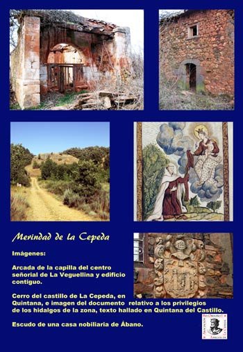 Merindad de La Cepeda, cartel de la exposición sobre Santa Teresa.