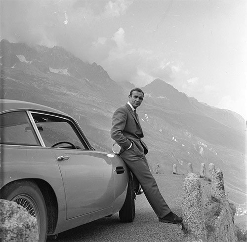 Bond and his Aston Martin