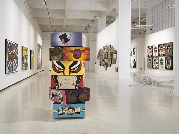 Imagen de la muestra dedicada al artista urbano D*Face en el CAC Málaga.