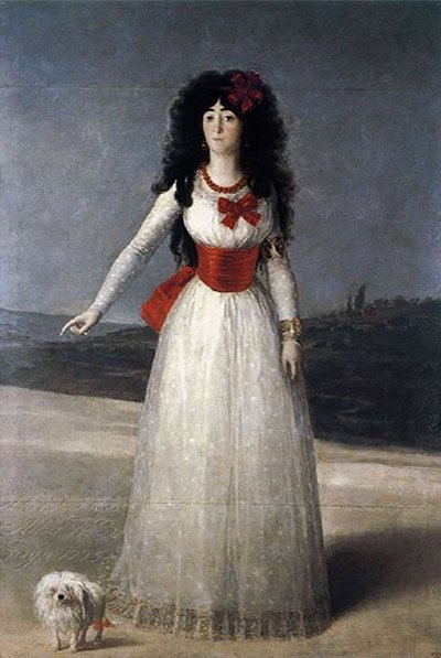 Francisco de Goya y Lucientes (español, 1746 a 1828), la Duquesa de Alba en blanco, 1795.