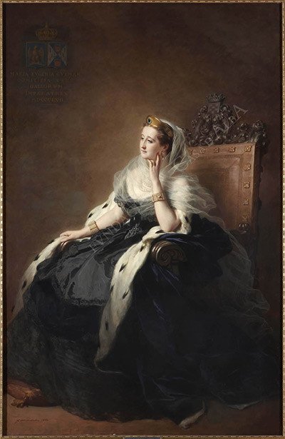 Franz Xaver Winterhalter. Retrato de la emperatriz Eugenia, Gallorum Imperatrix. 1862.
