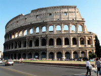 El edificio del Coliseo de Rom...