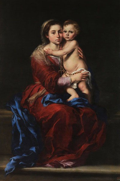 Bartolomé Esteban Murillo. The Virgin of the Rosary. Museo Nacional del Prado. Madrid.