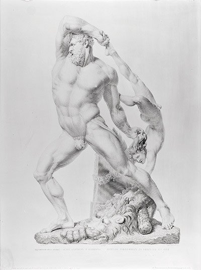 Giovanni Folo (1764 - 1836). Hércules y Licas, antes de 1827 de Antonio Canova. 
