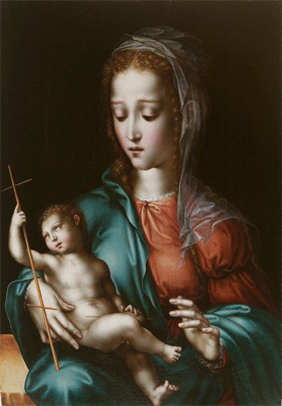 La Virgen del huso. Luis de Morales. 1566