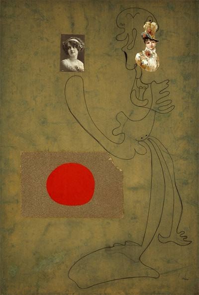 Sin título. Dibujo-collage. Joan Miró, 1933 Fundació Joan Miró, Barcelona. Depósito de colección particular © Successió Miró 2015