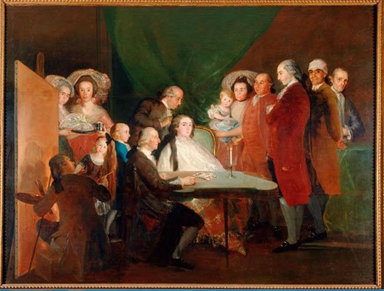 La familia del infante Don Luis de Borbón. Francisco de Goya 1783-4. © Fondazione Magnani Rocca, Parma, Italia/ The National Gallery