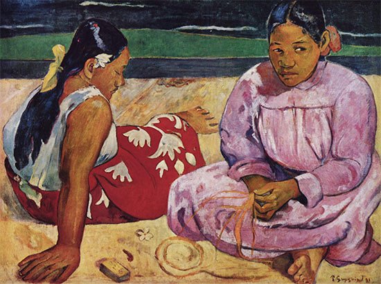 Femmes de Tahiti ou Sur la plage. Paul Gauguin. 1891.