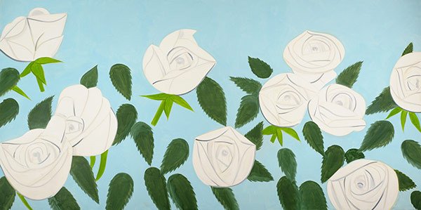 Rosas blancas 9 (White Roses 9), 2012. Alex Katz.