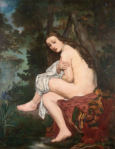 La ninfa sorprendida, 1861. Édouard Manet.