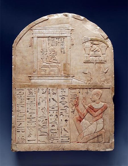 Estela del Escriba. Egipto, Imperio Nuevo (c. 1300 a. C). Fundación Calouste Gulbenkian
