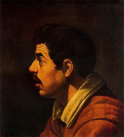 Diego Velázquez de Silva (15991660), Head of a Man in Profile, c 1616