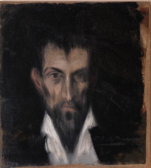 Pablo Picasso. Retrato de un desconocido al estilo de El Greco. Barcelona, 1899. Museu Picasso.