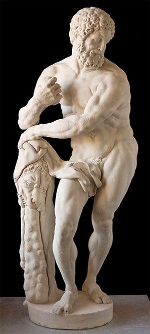 Hércules apoyado en la clava. Siglo XVII. Anónimo.